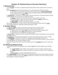 Some of the worksheets displayed are nuclear reaction work . Radioactivity And Nuclear Reactions Worksheet Answers Chapter 18 Chapter 18 1 The Components Of The Nucleus