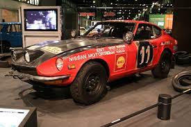 拡大画像 car watch メガウェブ 昭和のモータースポーツ名車展 見学記 ダットサン240z ラリーカー モータースポーツ