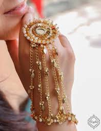 45 Fancy Gota Jewellery Designs To Add Bling Edge To Your Look In 2020 Hand Jewelry Fashion Jewelry Jewelry Design