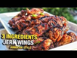 Jamaican Jerk Chicken Wings With Only 3 Ingredients Juicy Delicious Hawt Chef Youtub Walkerswood Jerk Chicken Recipe Chicken Recipes Jerk Chicken Wings