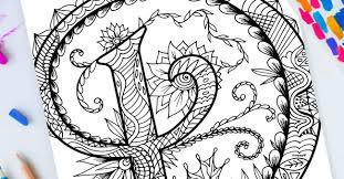 Alphabet coloring pages are a fun way for kids of all ages, adults to develop creativity, concentration, fine motor skills, and color recognition. Zentangle Letter D Design Free Printable Kids Activities Blog