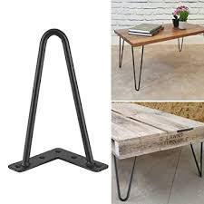 Flat steel trapezoid coffee table &bench legs are specially handcrafted and prepared for you by the balasagun team. Buy 8 Inch Metal Coffee Table Legs Set Of 4 Black Mid Century Modern Industrial Table Hairpin Legs Home Black Iron Diy Projects For Furniture Coffee Sofa Side End Tables Chairs Easy