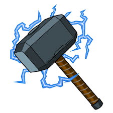 Thor Mjolnir Hammer With Lightning Bolts Hammer Drawing Mjolnir Mjolnir Tattoo