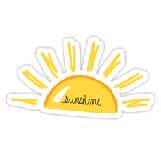 Sunshine Sticker By Aprilconway Preppy Stickers Hydroflask Stickers Happy Stickers