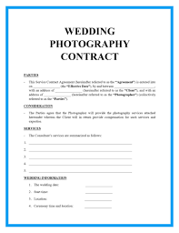 Read here for the other nine tips on what your photography contract needs to have. Free Wedding Photography Contract Templates