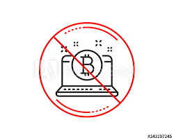 You can buy icon in 2021 from many exchanges and brokers available on the internet. No Or Stop Sign Bitcoin Line Icon Cryptocurrency Coin Sign Crypto Laptop Symbol Caution Prohibited Ban Stop Symbol No Icon Design Vector Buy This Stock Vector And Explore Similar Vectors At