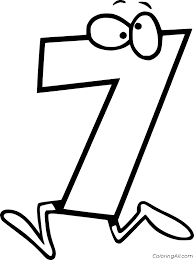 These alphabet coloring sheets will help little ones identify uppercase and lowercase versions of each letter. Number 7 Coloring Pages Coloringall