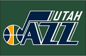 The utah jazz will go with the note logo as their primary logo with purple, gold, and green as their primary colors. Utah Jazz Primary On Dark Logo Utah Jazz Utah World Autism Awareness Day