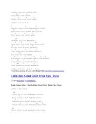 Chord gitar iwan fals sarjana muda chordfrenzy. Kunci Gitar Iwan Fals Ibu
