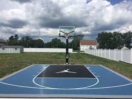 Jumpman Logo Outdoor Basketball Court Basketball Court Backyard Basketball Court