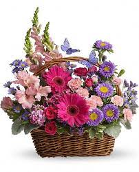 The best option is to order the flowers from a florist shop in the recipient's area. Mothers Day Flower Arrangements Basket Flower Arrangements Floral Baskets Flower Delivery