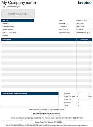 Landscaping Invoice Template Free For Service Business