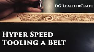 Carving belt men genuine leather 38mm kc,s kcs casey's kay chinquapin: Hyper Speed Tooling A Leather Belt Youtube