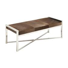 Found It At Allmodern Metal And Leather Bedroom Bench Leather Bench Leather Bedroom Contemporary Bench