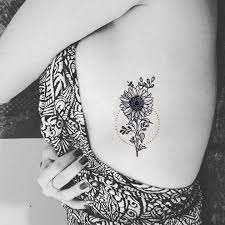 Salix Vintage Black Floral Rose Sunflower Temporary Tattoo Neck Tattoo Tattoos Trendy Tattoos