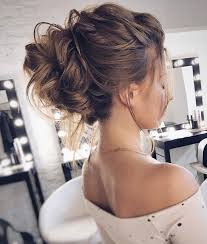 Loose Updos Pretty Messy Wedding Updo Hairstyle Updo Hairstyle Messy Wedding Hairstyles For Hair Styles Wedding Hair Inspiration Updos For Medium Length Hair