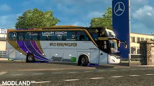 Yuk download mod bus full modifikasi dengan livery sangat detail dan keren abis dengan modifikasi bagian depan body dan belakang bodynya. Mod Bus Indonesia Jetbus 3 Hdd By Fps Support V1 23 V1 30 Ets 2