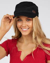 Roxy Castro Military Cap In Anthracite