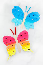 how to make a fluttering paper butterfly craft