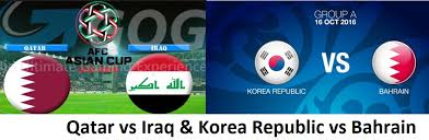 All matches will take place in either khalifa international stadium or jassim bin hamad stadium at 8 pm qatar time. Asia Cup Football 2019 Korea Republic Vs Bahrain Qatar Vs Iraq