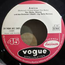 Don backy was born on august 21, 1939 in santa croce sull'arno, tuscany, italy as aldo caponi. Amico La Carita By Don Backy Single Vogue Dv 14068 Reviews Ratings Credits Song List Rate Your Music