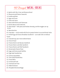 Here is a group of easy dinner ideas for our own site. 40 Extremely Frugal Meal Ideas Joyful Homemaking