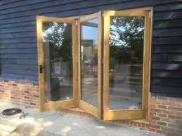 White oak effect folding door pvc magnetic sliding accordion concertina. Solid Oak Hardwood Bi Folding Doors Bifold Brio Weather Fold Running Gear Ebay