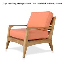 Outdoor recliners provide excellent comfort while you are enjoying the fresh air. Teak Patio Deep Seating Chair Olga Teak Patio Furniture Teak Outdoor Furniture Teak Garden Furniture