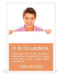 Also, you can create colorful, formatted and textured business cards by editing the templates and then taking prints of the final cards. Man Holding Blank Sign Ad Template Design Id 0000010248 Smiletemplates Com