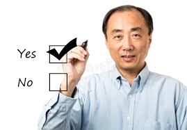 Yes or no stock photo. Image of face, agree, agreement