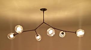 Hand Blown Glass Fixture 6 Light Chandelier Fine Lighting
