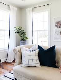They are made long to fit big windows. Budget Friendly Modern Farmhouse Curtains