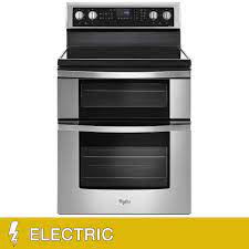 Whirlpool kitchen appliances in a sunset bronze finish. Whirlpool 6 7 Cu Ft Electric Double Oven Range With True Convection Cooking In Stainless Steel Costco