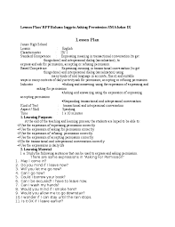 Offering help www.jagoanbahasainggris.com 2 the dialog below is for question number 5 and 6 teteh : Doc Lesson Plan Rpp Bahasa Inggris Asking Permission Sma Kelas Ix Zuhad Nafis Academia Edu