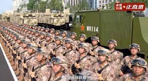 The march-past of the military parade marking the 80th anniversary of the victory in the Chinese People's War of Resistance against Japanese Aggression and the World Anti-Fascist War began in Beijing on