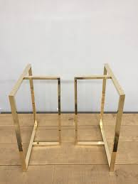 Brass Dining Table Legs Metal 28 X 23 X 11 T Look Table Trestle Height 26 32 Set 2 Dining Table Legs Brass Dining Table Brass Table Legs