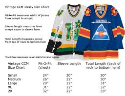 Genuine Ccm Hockey Jersey Sizing Chart Adidas Youth Large