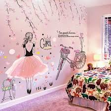 Beautiful Girl Wall Stickers For Kids Rooms In 2020 Girls Wall Stickers Wall Stickers Girl Room Girls Room Decals