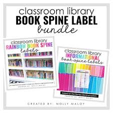 Aug 29 2016 microsoft word templates that enable you to add text to old style book spines. Classroom Library Book Spine Label Bundle By Molly Maloy Tpt