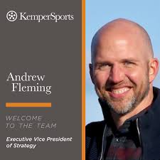 Welcome, Andrew Fleming, back to the KemperSports family as Executive Vice  President of Strategy. A seasoned leader in the golf and sports industry,  Andrew will oversee the strategy and growth of several