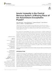 Start studying nervous system puzzle. Pdf Innate Immunity In The Central Nervous System A Missing Piece Of The Autoimmune Encephalitis Puzzle