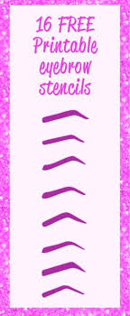 Pochoirs Gratuits Sourcils Imprimables Maquillage Pochoirs Gratuits Maquillage Sourcils Et Pochoir De Sourcils