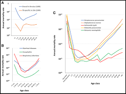 Human determinants of age-dependent patterns of death from infection:  Immunity