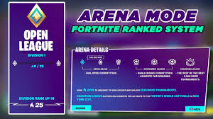 Hype leaderboards for the top 10,000 fortnite arena players in ch.2 season 6. Fortnite Battle Royale How To Play Arena Mode In One Blog