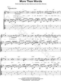 Extreme More Than Words Guitar Tab In G Major Download Print Guitar Tabs Guitar Tabs Songs More Than Words