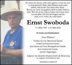 Jänner 2021 > zur parte. Traueranzeigen Von Ernst Swoboda Schwarzwalder Bote Trauer