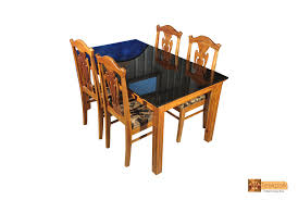 They come along with a set of 4 chairs or 2 chairs and a bench. Teak Wood Dining Table With 6 Chairs Collections Sept Decor