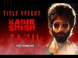 Kabir Singh Title Effect Free Download After Effects Tutorial Tamil Youtube