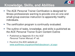 ppt ace personal trainer manual 4 th
