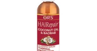 Ors Hairepair Coconut Oil Baobab Silkening Serum Thermal Protector 4 3 Oz Salon Supplies Baobab Coconut Oil